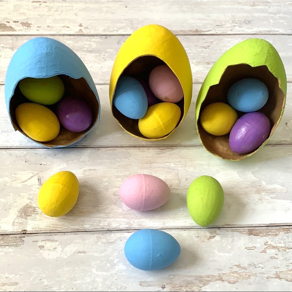 Easter Eggs Home Decor Pastel Spring Decorations Rainbow Colors Assorted Colors